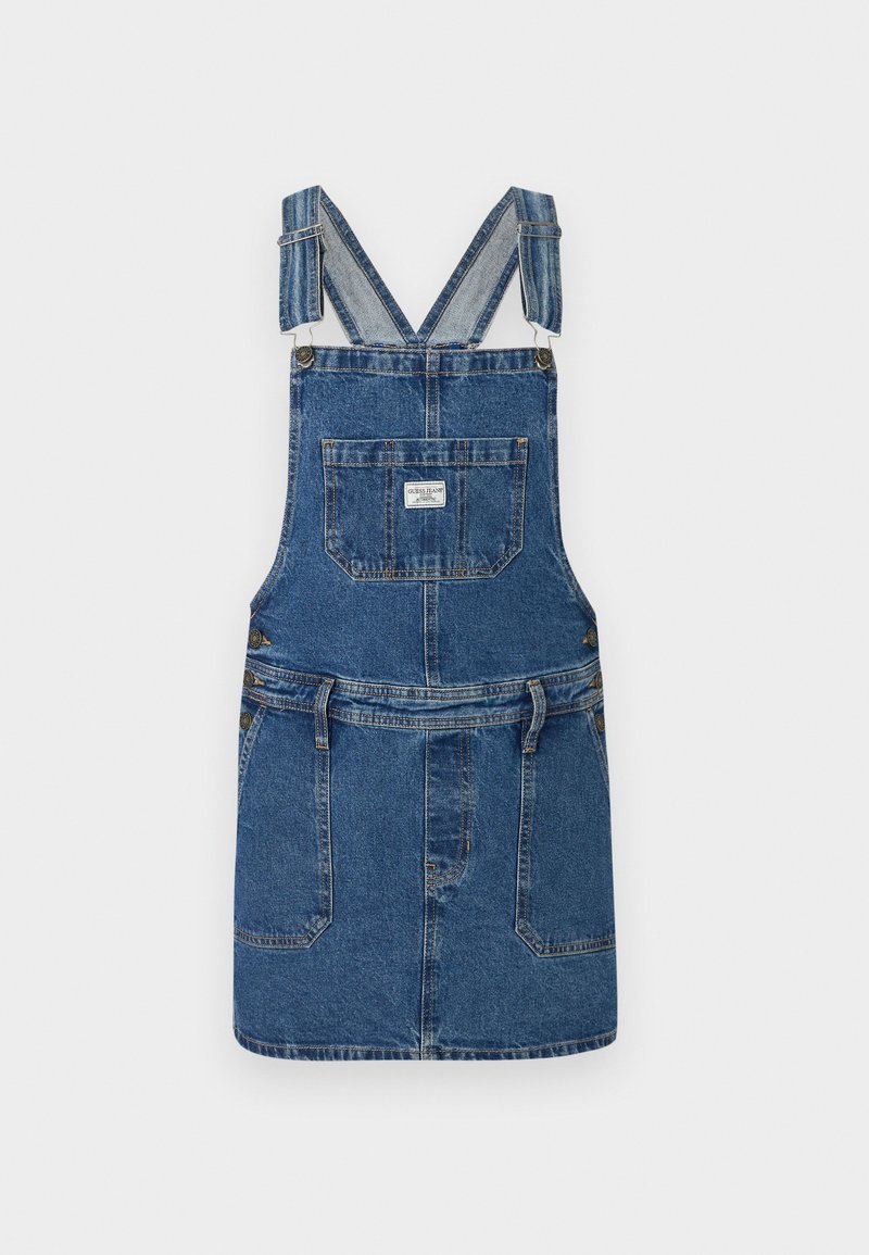 Guess Jeans OVERALL DRESS - Denim dress - blue denim - Zalando.co.uk