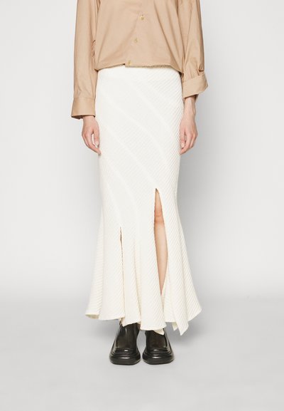 A.W.A.K.E. MODE TWISTED SKIRT - Μάξι φούστα - ivory