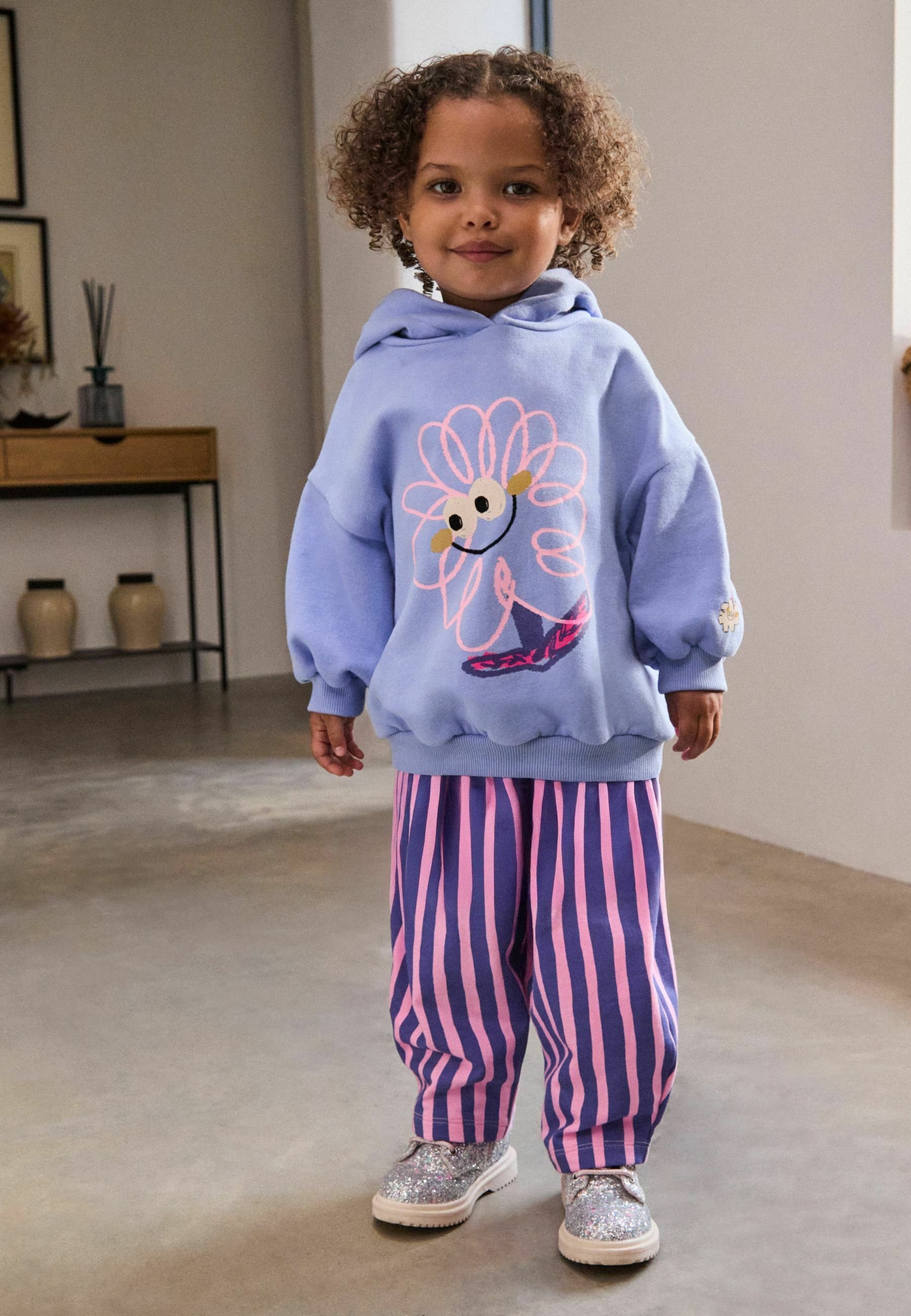 Sweat à capuche imprimé graphique ado Next | La Redoute