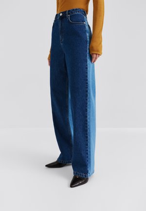 KATIA MID - Wide leg - denim blue