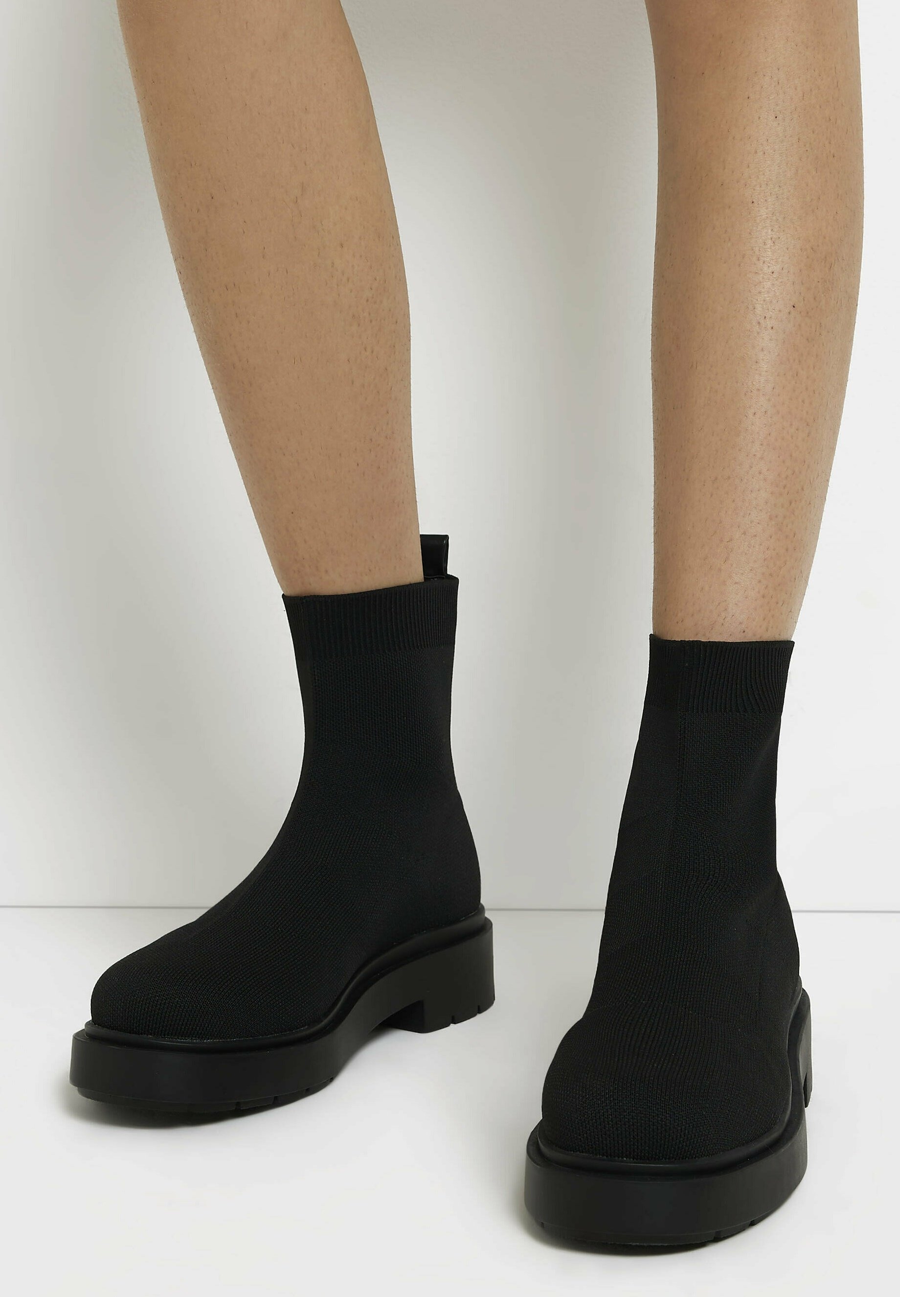 River Island Korte laarzen - black/zwart - Zalando.be