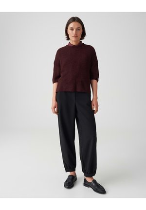 OPUS, CROPPED SOFT FIT - Trui - cherry jam