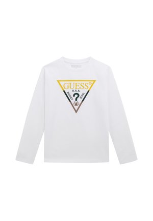 LOGO-DREIECK - T-shirt à manches longues - weiß