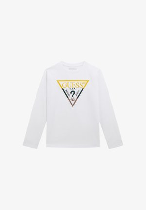 LOGO-DREIECK - T-shirt à manches longues - weiß