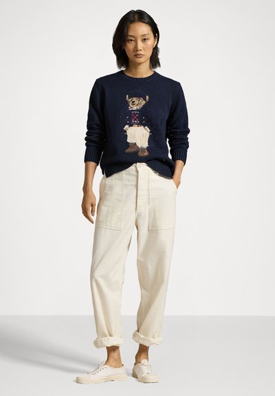 Polo Ralph Lauren POLO BEAR CREWNECK SWEATER - Džemperis - hunter navy multi