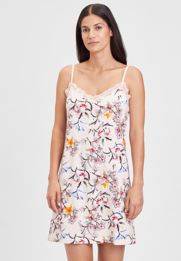 Nachthemd - rosa geblümt