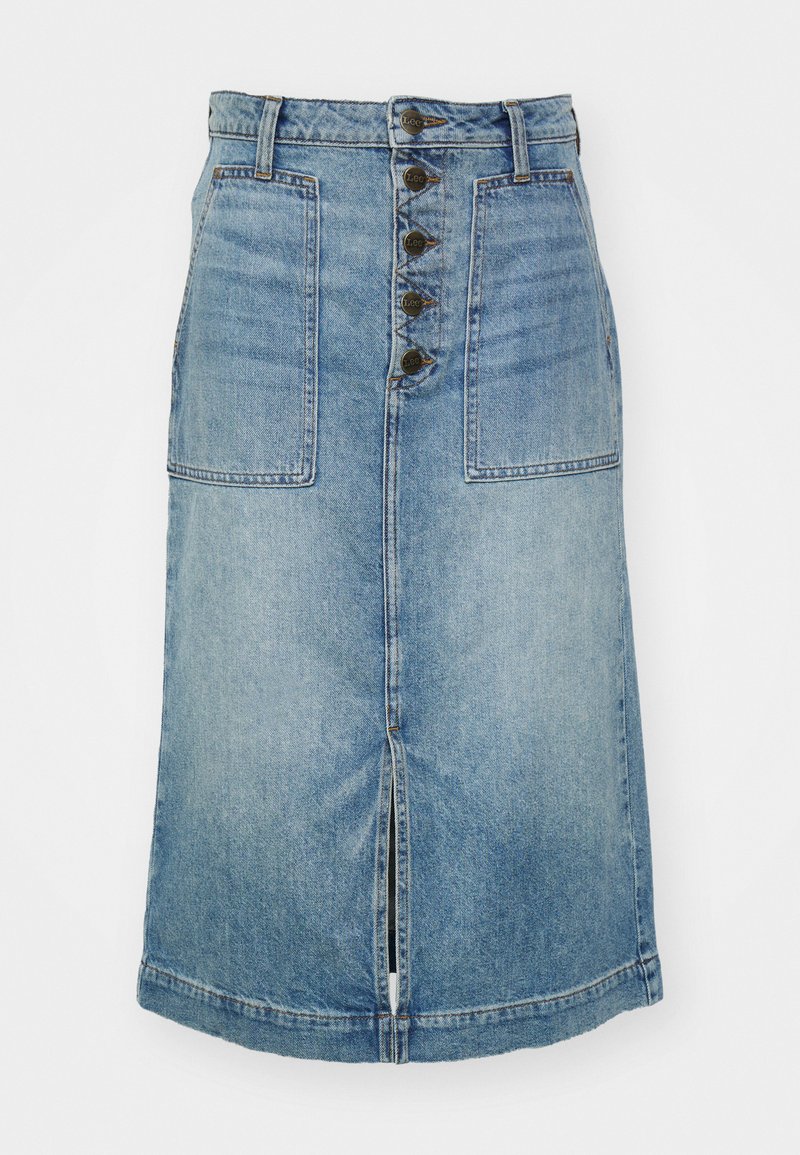 LEE Patch Pocket Midi Skirt Touch the Sky 112363591002