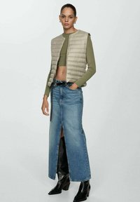 Mango Strukirani kaput - mottled light grey