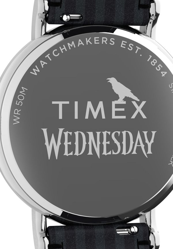 WEDNESDAY - WEEKENDER WITH BLACK AND GREY LEATHER STRAP - Watch3