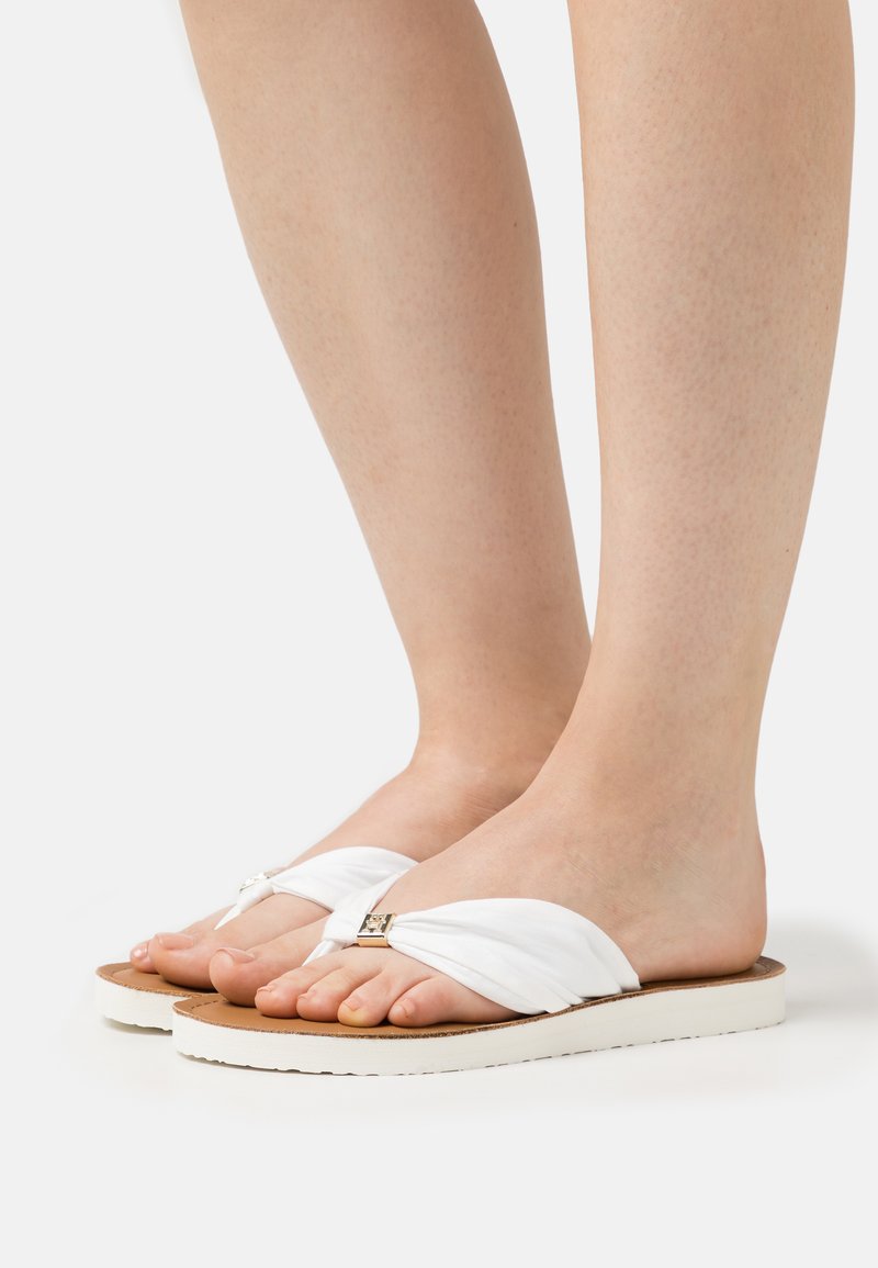 Tommy Hilfiger - ELEVATED BEACH  - T-bar sandals - ecru, Enlarge