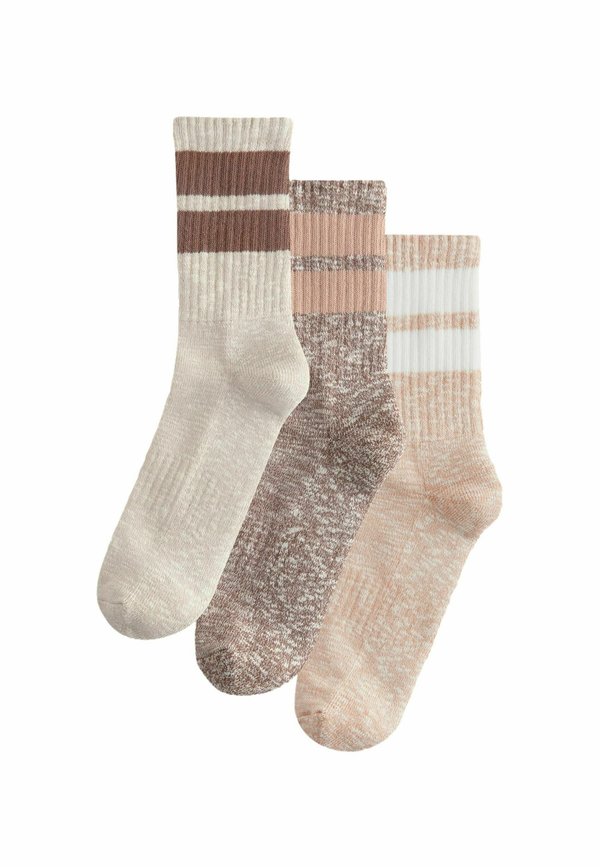 STRIPE CUSHION 3 PACK WITH ARCH SUPPORT - REGULAR FIT - Socken - neutral