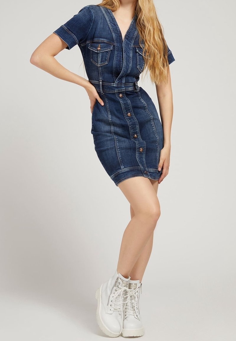 Guess Denim dress - blue - (Pre-owned) - Zalando.ie