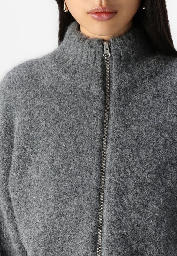 JEANNE - Cardigan - iron gate2