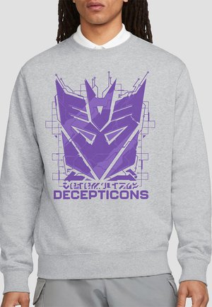 TRANSFORMERS GENERATIONS DECEPTICON TECH ICON LOGO - Sweatshirt - mottled light grey