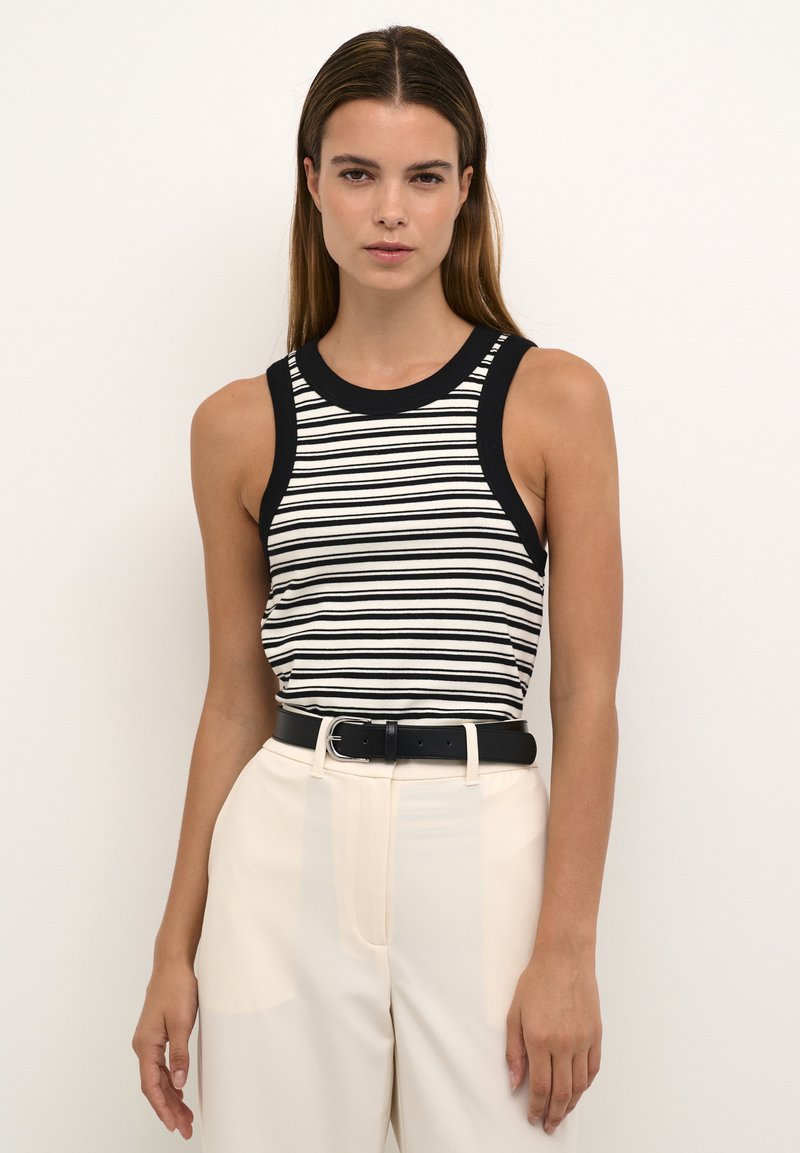 Karen by Simonsen OVAKB TANK - Top - ova egret black stripe/schwarz ...