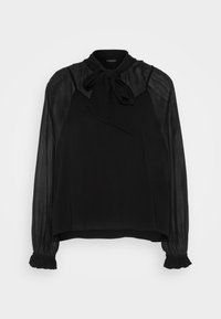 Scotch & Soda TIE NECK - Bluse - evening black