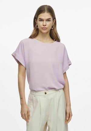 MIT KURZEN ÄRMELN RUNDHALS - Lihtne T-särk - winsome orchid