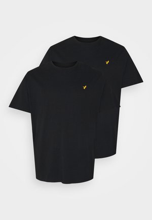 2 PACK - T-shirt - bas - black/black