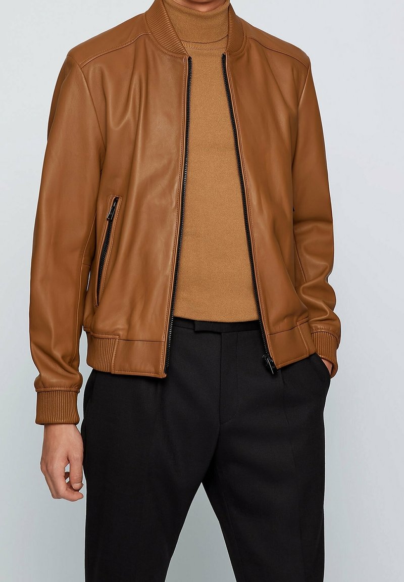 BOSS Skinnjacka - brown