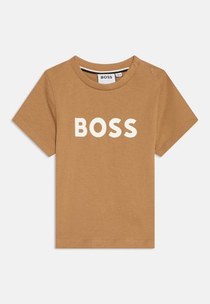 BOSS Kidswear, SHORT SLEEVES TEE - Μπλουζάκι με στάμπα - cookie