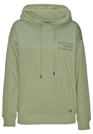 Jersey con capucha - moosgrün