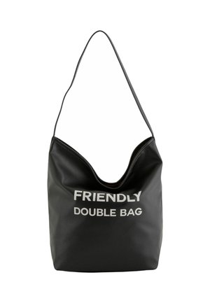 FRIENDLY DOUBLE  - Käsilaukku - black brown