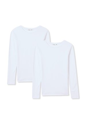 PACK OF 2 BASIC IN SOLID - Maglietta a manica lunga - 2x White