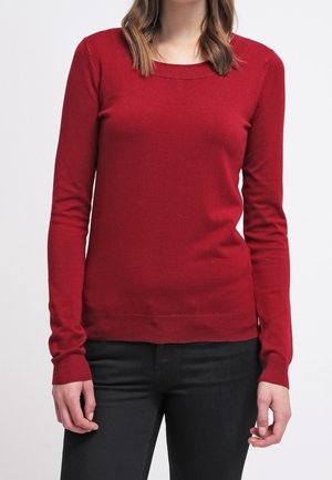 Strickpullover - dark red