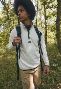 The North Face GLACIER ¼ ZIP - EMBROIDERED LOGO - Fliisdžemper - gardenia white