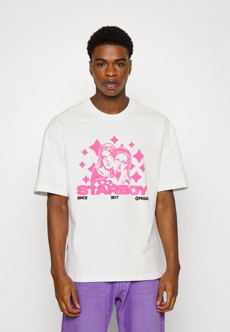 PEQUS STARBOY GRAPHIC UNISEX TShirt print white/weiß Zalando.at