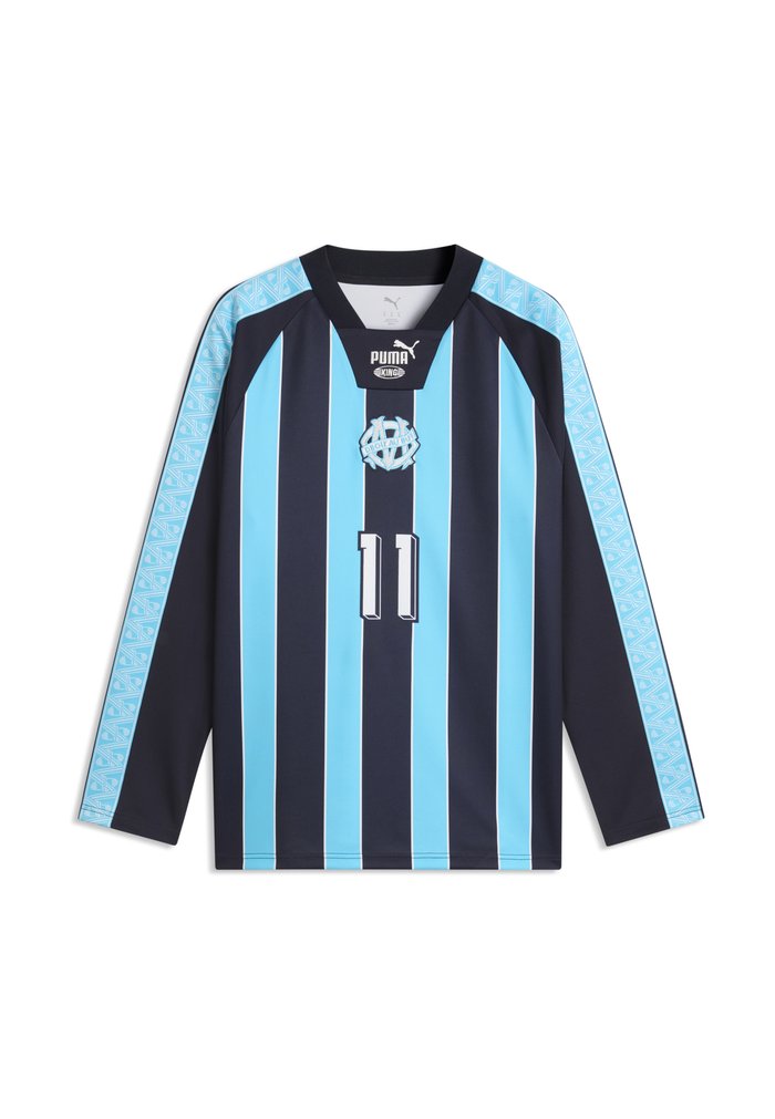 PUMA OLYMPIQUE MARSEILLE KING JERSEY LS - Club wear - new navy-bright aqua