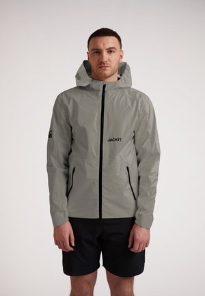 LEVITATE HOODED WATERPROOF WINDBREAKER - Windbreaker - LIGHT GREY