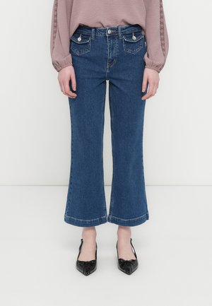 ONLEMILY CROP FLARE - Τζιν καμπάνα - medium blue denim