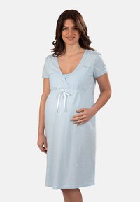 Non selezionato, light blue (polka dots)