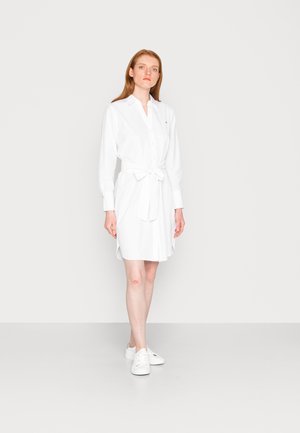MONICA KNEE SHIRT DRESS - Abito a camicia - optic white