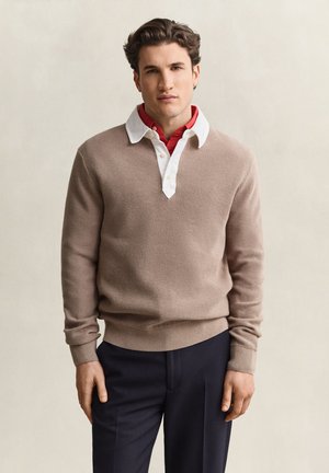 GANT, Maglietta a manica lunga - mist taupe