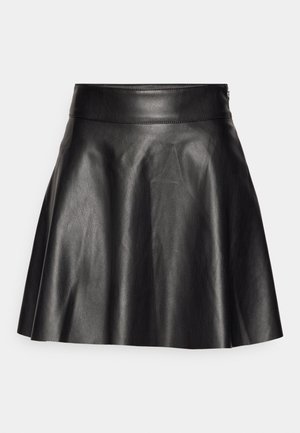 NMANDY FLARED SKIRT - Falda acampanada - black