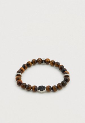 EXAGON LION - Armbånd - silver-coloured/brown