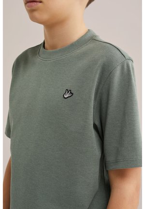 WE Fashion Osnovna majica kratkih rukava - olive green