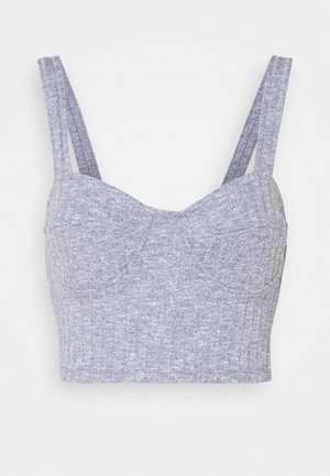 NINNI SINGLET - Top - light purple melange