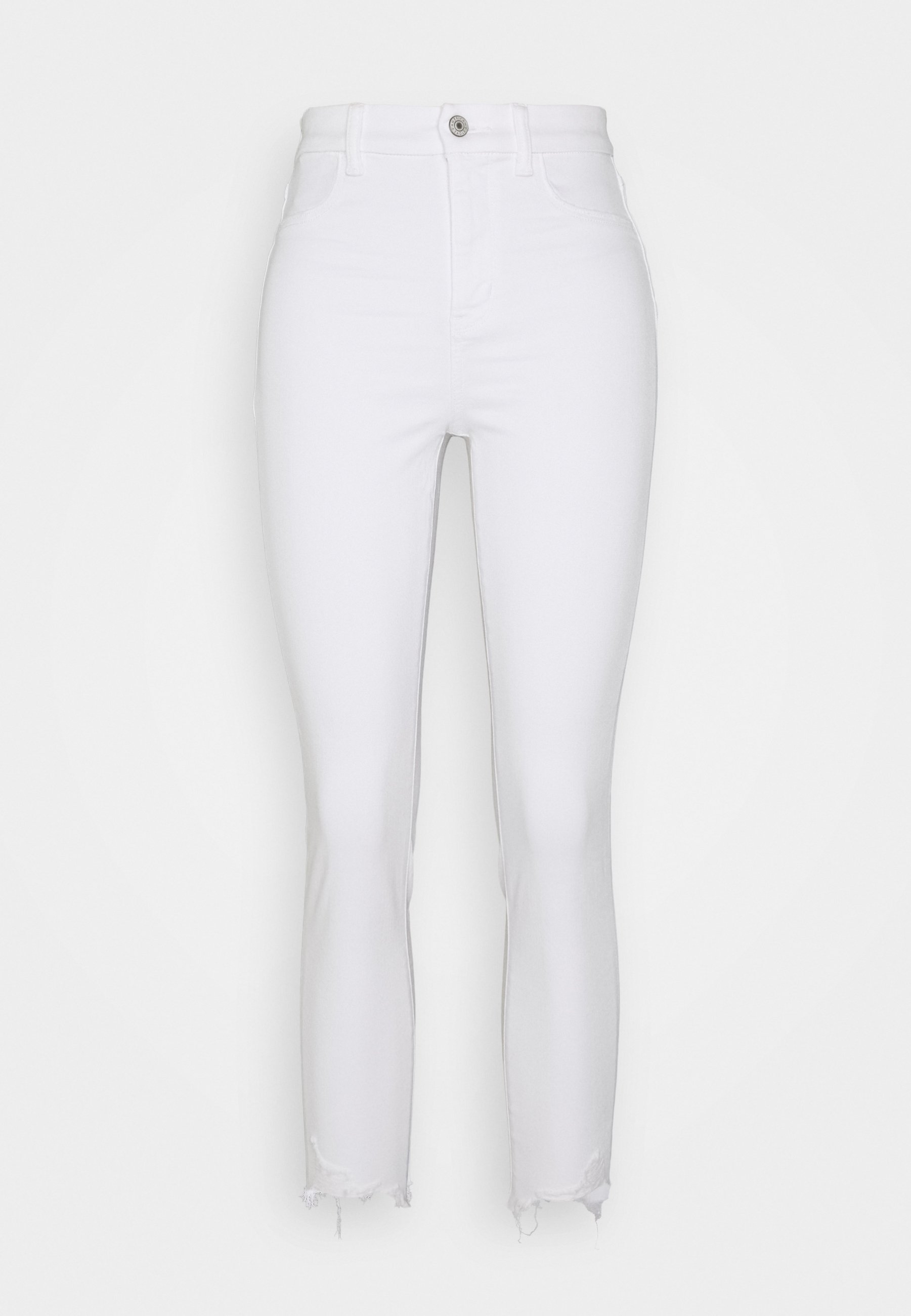 American Eagle CURVY SUPER HIGH RISE CROP Jeans slim fit Sophia Denim Jakke Bright White | VIC