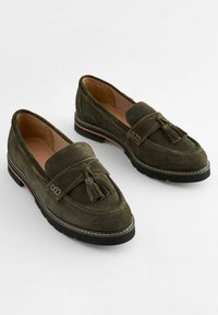 Next FOREVER COMFORT CHUNKY LOAFERS STANDARD - Chaussons - khaki green