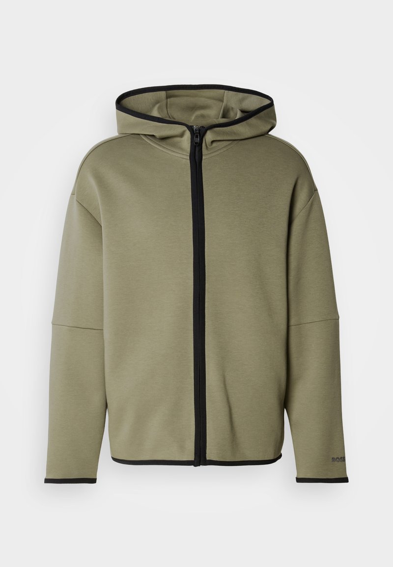 BOSS SNUG HOOD - Sweatjakke - dark beige/oliven - Zalando.no