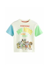 Next - PAW PATROL SHORT SLEEVE - Print T-shirt - ecru white Thumbnail Image 1