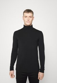 TOM TAILOR DENIM TURTLENECK LONGSLEEVE - Camisola de manga comprida - black