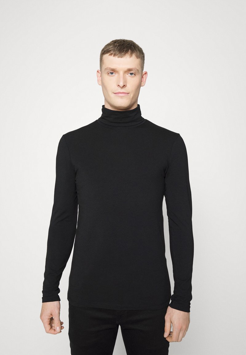 TOM TAILOR DENIM TURTLENECK LONGSLEEVE - Camisola de manga comprida - black