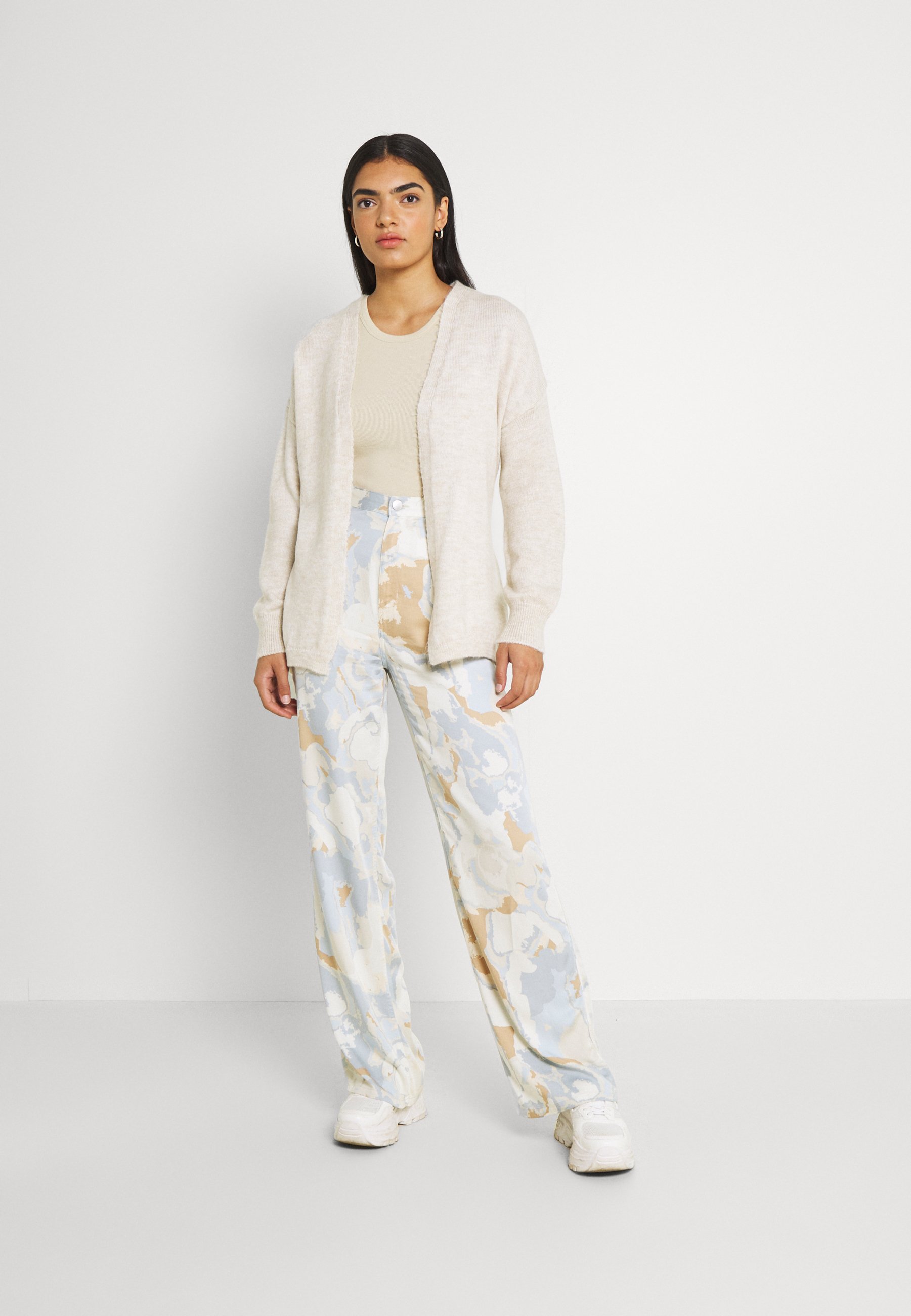 Monki Pantalones - ice blue/negro - Zalando.es