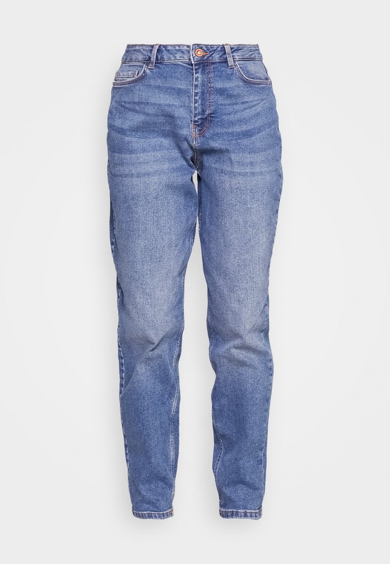 Pieces Petite Relaxed fit jeans blauw denim/bluedenim