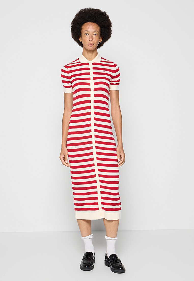 Tommy Jeans Gebreide jurk wit Tommy Jeans Gebreide jurk wit