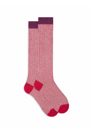WITH SEERSUCKER MOTIF - Socks - ciliegia bianco